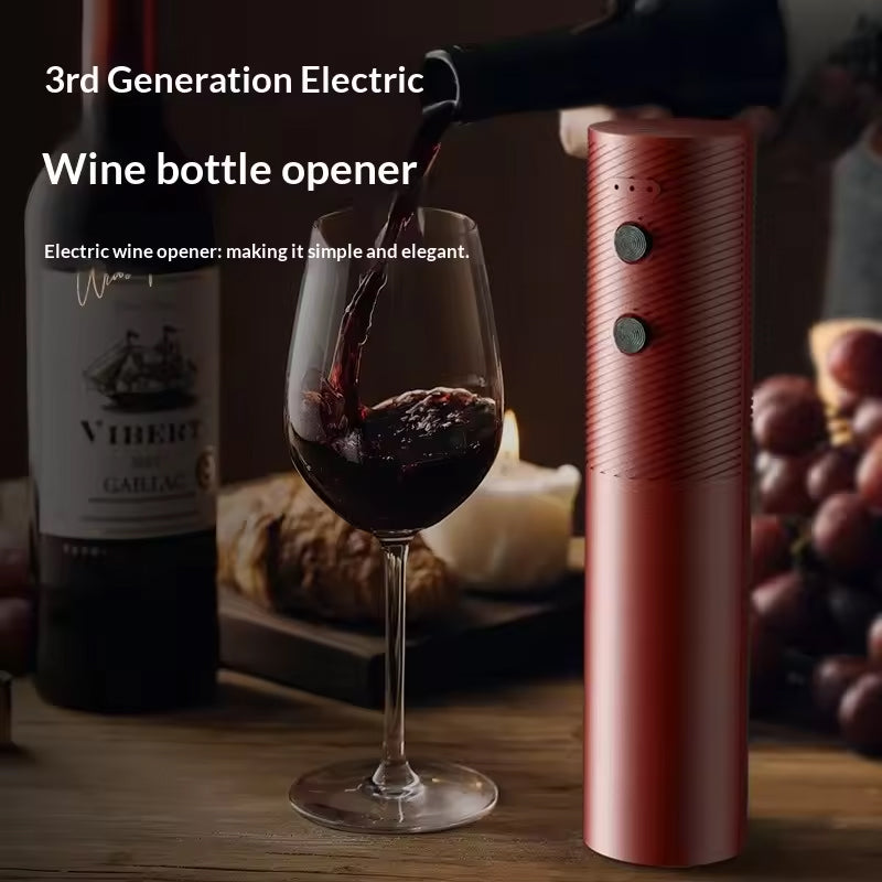Electric Wine Bottle Opener – Rechargeable Corkscrew