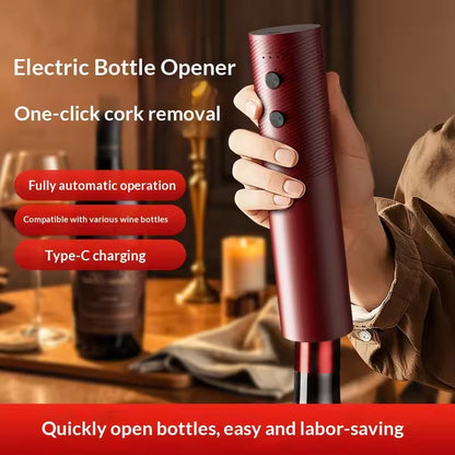 Electric Wine Bottle Opener – Rechargeable Corkscrew